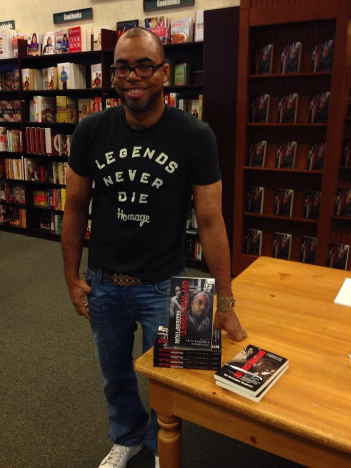 Chris booksigning